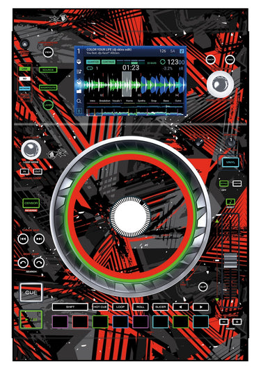 Denon DJ SC 5000 Skin Ridge Red